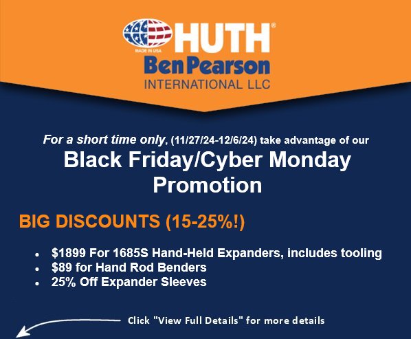 Huth Black Friday - Cyber Monday Promo